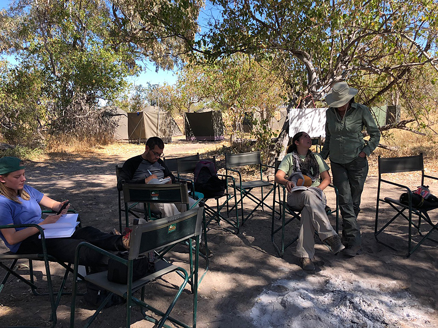 Camp in Botswana