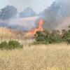 Wildfire burning near Jasper Ridge on June 25