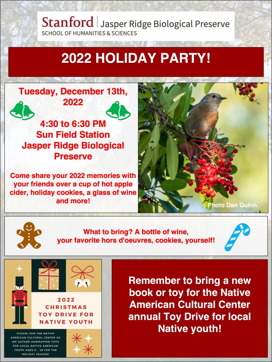 2022 Holiday party flyer