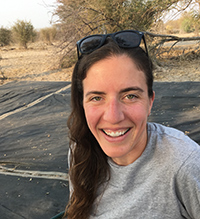 Katie Solari in Botswana