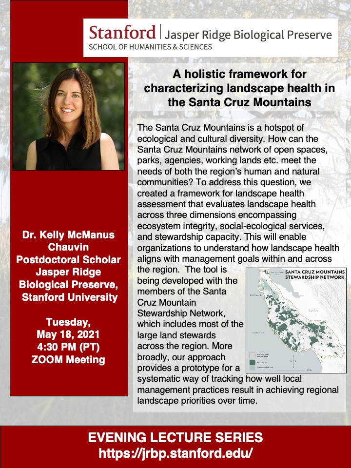 A holistic framework for characterizing landscape health in the Santa Cruz Mountains