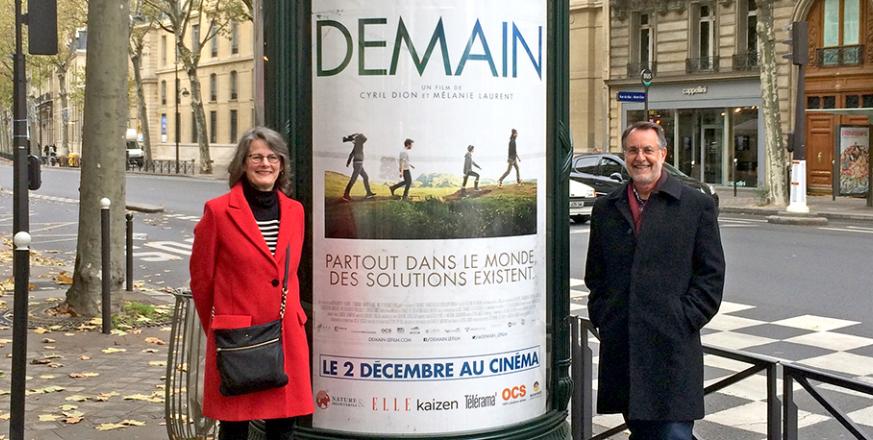 JRBP Directors Liz Hadly and Tony Barnosky at Paris screening of Demain