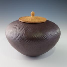 Buckeye pot by Sally Jackson